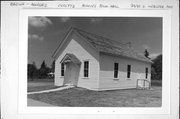 HERITAGE STATE PARK, a Front Gabled town hall, built in Allouez, Wisconsin in 1870.