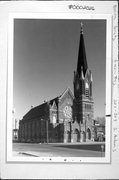 201 S. Adams St, a Early Gothic Revival house of worship, built in Green Bay, Wisconsin in 1891.