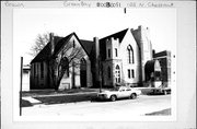 122 N CHESTNUT AVE, a Late Gothic Revival house of worship, built in Green Bay, Wisconsin in 1874.
