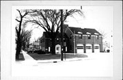 889 Shawano Ave, a Colonial Revival/Georgian Revival fire house, built in Green Bay, Wisconsin in 1931.