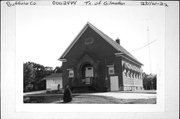 S913 STH 88, 0.13 MI N OF COUNTY HIGHWAY NN, a Romanesque Revival one to six room school, built in Gilmanton, Wisconsin in 1913.