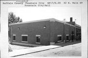 42 N MAIN ST, a Neoclassical/Beaux Arts city/town/village hall/auditorium, built in Fountain City, Wisconsin in 1922.