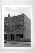 126 S EAU CLAIRE ST, a Romanesque Revival bank/financial institution, built in Mondovi, Wisconsin in 1891.