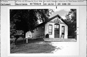N7526 Lower Cliff Rd (AKA HIGH CLIFF STATE PARK (LOWER CLIFF RD, NE SIDE, .25 MI. SE OF STATE PARK RD)), a Gabled Ell museum/gallery, built in Harrison, Wisconsin in 1890.