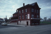 236 W RIVER ST, a Italianate blacksmith shop, built in Chippewa Falls, Wisconsin in 1868.