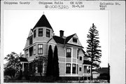 606 W COLUMBIA ST, a Queen Anne house, built in Chippewa Falls, Wisconsin in 1895.