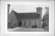 117 ALLEN ST, a Romanesque Revival church, built in Chippewa Falls, Wisconsin in 1872.