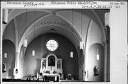 117 ALLEN ST, a Romanesque Revival church, built in Chippewa Falls, Wisconsin in 1872.