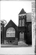 117 ALLEN ST, a Romanesque Revival church, built in Chippewa Falls, Wisconsin in 1894.