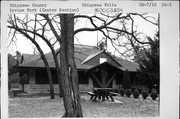 IRVINE PARK ROAD, IRVINE PARK (JEFFERSON AVE), a Rustic Style park shelter/building, built in Chippewa Falls, Wisconsin in 1908.