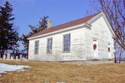 687 US HIGHWAY 14, a Front Gabled church, built in Rutland, Wisconsin in 1852.