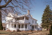 348 S DICKASON BLVD, a Greek Revival house, built in Columbus, Wisconsin in 1857.
