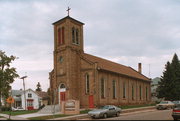 701 MACFARLANE RD, a Romanesque Revival house of worship, built in Portage, Wisconsin in 1874.