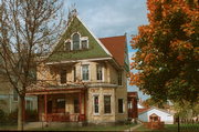 105 E PLEASANT, a Queen Anne house, built in Portage, Wisconsin in 1900.