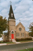 211 W PLEASANT ST, a Early Gothic Revival house of worship, built in Portage, Wisconsin in 1898.