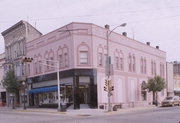 301 DEWITT ST, a Italianate large retail building, built in Portage, Wisconsin in 1873.