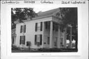 206 N LUDINGTON ST, a Greek Revival house, built in Columbus, Wisconsin in 1853.