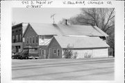 543 S MAIN ST, a Front Gabled general store, built in Fall River, Wisconsin in 1880.