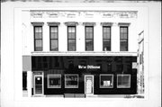 136 W COOK ST, a Italianate large retail building, built in Portage, Wisconsin in 1869.