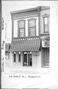 314-318 DEWITT, a Italianate small retail building, built in Portage, Wisconsin in 1883.