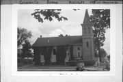 233 W HOWARD ST, a Romanesque Revival house of worship, built in Portage, Wisconsin in 1871.