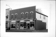 116 E Blackhawk Ave, a Commercial Vernacular retail building, built in Prairie du Chien, Wisconsin in 1886.