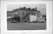 214 W Blackhawk Ave, a Federal retail building, built in Prairie du Chien, Wisconsin in 1855.