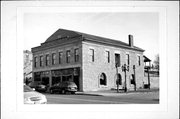 214 W Blackhawk Ave, a Federal retail building, built in Prairie du Chien, Wisconsin in 1855.