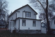 N RIDGE ST, a Greek Revival house, built in Hustisford, Wisconsin in 1857.