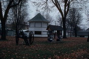124 N RIDGE ST (HUSTIS PARK), a Octagon bandstand, built in Hustisford, Wisconsin in 1919.