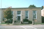 7 N SCHOOL ST, a Art/Streamline Moderne post office, built in Mayville, Wisconsin in 1939.