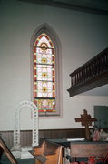 N SIDE OF COUNTY HIGHWAY Q, W OF RICH RD, a Early Gothic Revival church, built in Shields, Wisconsin in 1864.