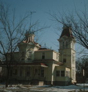 123 S MADISON ST, a Second Empire house, built in Waupun, Wisconsin in 1870.