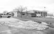 438 E. Goldleaf Ave, a Astylistic Utilitarian Building fire house, built in Milwaukee, Wisconsin in 1962.