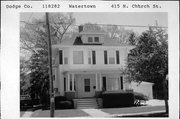 415 N CHURCH ST, a American Foursquare house, built in Watertown, Wisconsin in 1910.