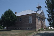 1926 COUNTY HIGHWAY DK, a Neoclassical/Beaux Arts one to six room school, built in Brussels, Wisconsin in 1910.