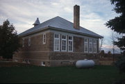 1926 COUNTY HIGHWAY DK, a Neoclassical/Beaux Arts one to six room school, built in Brussels, Wisconsin in 1910.