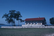 ROCK ISLAND STATE PARK, a Rustic Style boat house, built in Washington, Wisconsin in 1930.