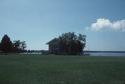 ROCK ISLAND STATE PARK, a Rustic Style boat house, built in Washington, Wisconsin in 1930.