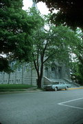 102 N 5TH AVE, a Romanesque Revival house of worship, built in Sturgeon Bay, Wisconsin in 1909.