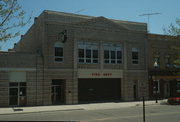 38 S 3RD AVE, a Neoclassical/Beaux Arts fire house, built in Sturgeon Bay, Wisconsin in 1910.