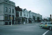 13-23 N 3RD AVE, a Queen Anne retail building, built in Sturgeon Bay, Wisconsin in 1884.