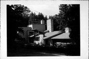 PENINSULA PLAYER RD, S SIDE, .2 M E OF LAKESHORE, a International Style house, built in Gibraltar, Wisconsin in 1939.