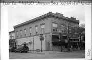 160-164 N 3RD AVE, a Commercial Vernacular retail building, built in Sturgeon Bay, Wisconsin in 1895.