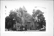 420 WILSON AVE, a Romanesque Revival house of worship, built in Menomonie, Wisconsin in 1892.
