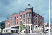 15-21 S BARSTOW ST, a Romanesque Revival large retail building, built in Eau Claire, Wisconsin in 1893.