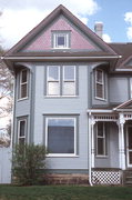 421 TALMADGE ST, a Queen Anne duplex/two-flat, built in Eau Claire, Wisconsin in 1895.