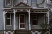 421 TALMADGE ST, a Queen Anne duplex/two-flat, built in Eau Claire, Wisconsin in 1895.