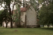 BUFFINGTON DRIVE, LAKE VIEW CEMETERY, a Late Gothic Revival cemetery building, built in Eau Claire, Wisconsin in 1936.