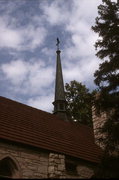 BUFFINGTON DRIVE, LAKE VIEW CEMETERY, a Late Gothic Revival cemetery building, built in Eau Claire, Wisconsin in 1936.